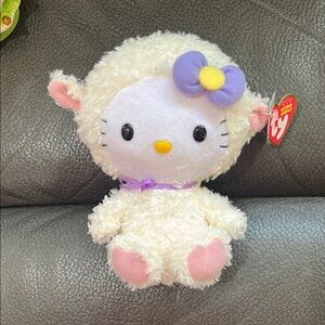 Hello kitty beanie baby dressed as lamb